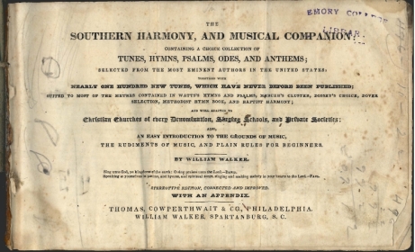 The Southern Harmony and Musical Companion (pitts.emory.edu)